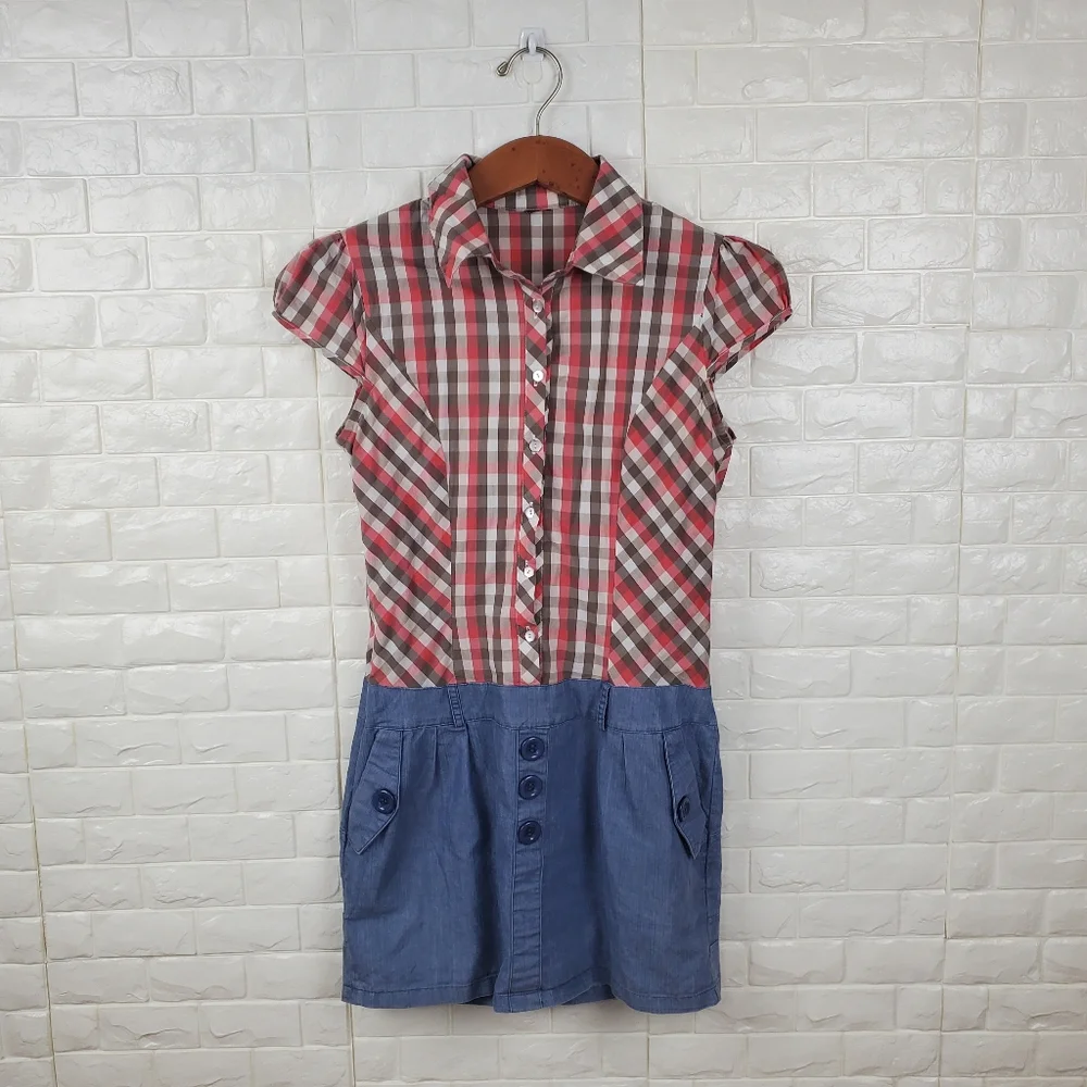 xs checkered casual dress ( 5 for $20 ) - Picture 2 of 8